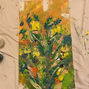 Acrylic Abstract Painting💐🌸🌹 10 in by 20 in